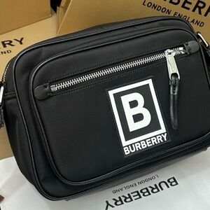 Burberry Black Belt Bag for Men